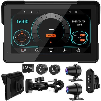2026 LBW 7'' Wireless GPS Motorcycle CarPlay(Includes 128G SD) with Android Auto