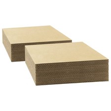 Golden State Art, 50 pack 6x9 Corrugated Cardboard Sheets 6x9, 50-pack