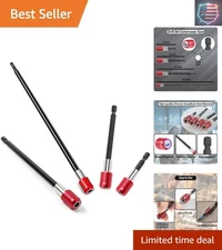 Professional Impact Driver Drill Extensions – 4 Durable Sizes for Versatility