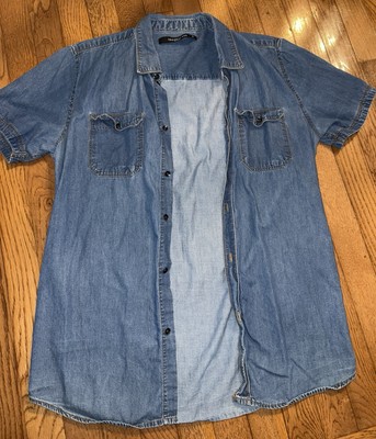womens Small 19ninety:one short sleeve, light weight denim Top