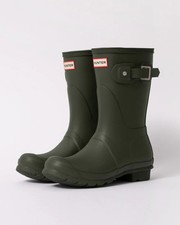 Hunter Original Short Womens Wellies - Dark Olive