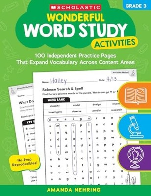 Wonderful Word Study Activities: Grade 3: 100 Independe - Trade Paperback NEW Ma