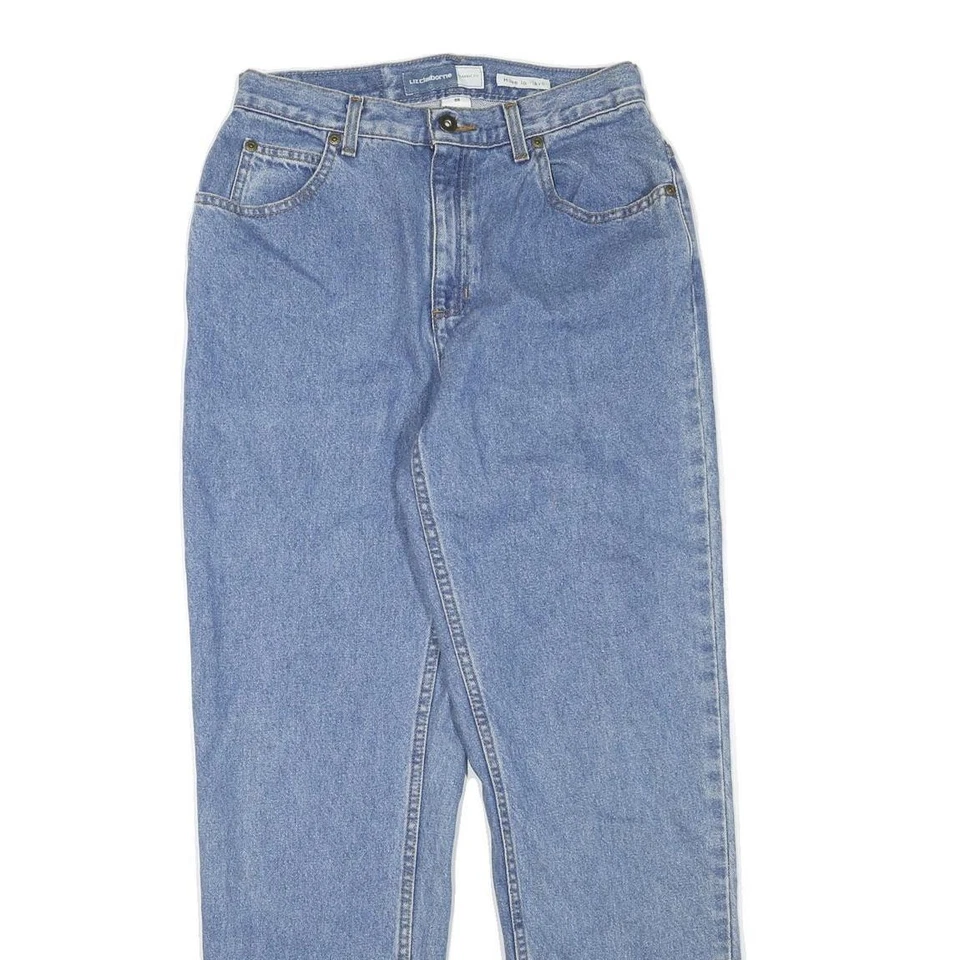 LIZ CLAIBORNE Femmes Jeans Bleu Standard Droit Clair W28 L30 Coupe Classique - Photo 2/4