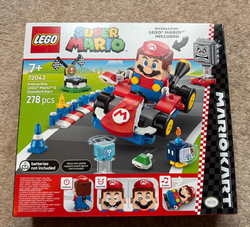 LEGO Super Mario 72043 Interactive Mario & Standard Kart-Brand New!