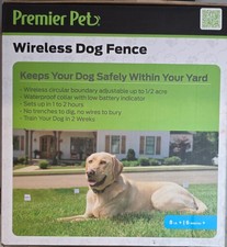 New In Box Premier Pets 1/2 Acre Wireless Dog Fence