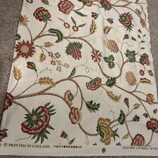 Lee Jofa/JP&J Baker LTD Lysander Fabric Floral Cotton Printed England 1 Yard