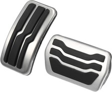 X AUTOHAUX 2 Pcs Accelerator Pedal and Brake Pedal Cover Set Car Pedal Pad Vehic