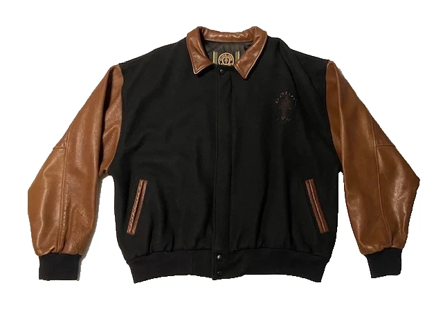 Vintage Gold's Gym Veste De Survêtement Homme Années 70 – Noire – Taille L (54) – Zip Intégral – Rare