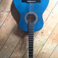 Edgewood EXG-BL Classical Acoustic Guitar 6-String 4/4 RH Blue Ebony FB