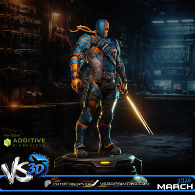 Death Stroke by VS3D FAN ART Figur Statue 1:6 Resin 3D Printed DIY Model Kit