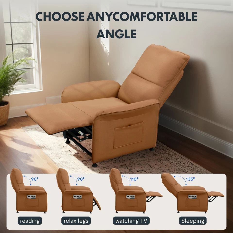 Silla reclinable eléctrica de doble motor FLEXISPOT sofá reposapiés de control independiente Foto 3 de 4