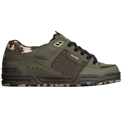 Globe Fusion Skateschuhe Sportschuhe Skate Schuhe Sneaker 90s Mud Camo Olive