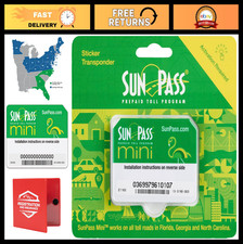 Florida SunPass Mini Sticker - Easy Toll Payment, Fast  Convenient, New Version