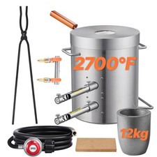 Uimoso 12KG Propane Smelting Furnace Kit Melting Furnace Double Burners 2700