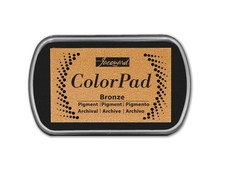 Jacquard ColorPad Metallic Bronze Ink Stamp Pad   Acid-Free  Non-Toxic