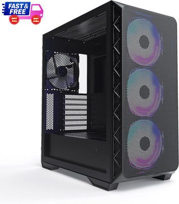 AIR 903 MAX E-ATX Case High Airflow 3x140mm ARGB + 1x140mm Fans TG Panel Black