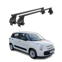 Menabo DachträGer GrundtäGer FüR Fiat 500L 2012-2022 50Kg Stahl Schwarz 2 Tlg