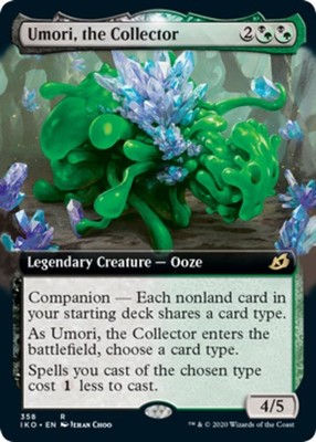 1x Umori, the Collector - Extended Art MTG Ikoria: Lair of Behemoths NM Magic Re