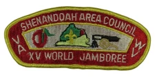 2001 Jamboree Shenandoah Area VA XV World Jamboree (SEWN) JSP YEL Bdr (VT1760)