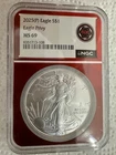 2025-P American Silver Eagle Privy NGC MS69 Red Case