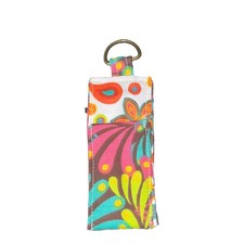 Multicolor Floral Cloth Chapstick Holder with...