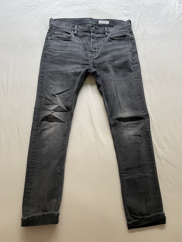 AllSaints Slim Skinny Jeans Black Stretch Denim Medium Wash Men's