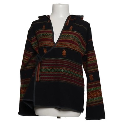 Guru Shop, Kapuzenpullover, Größe: S, Schwarz/Mehrfarbig, Viskose, Streifen #oZD