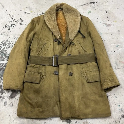 Vintage 30s 40s Shanhouse Make Barnstormer Jacket Coat Sherpa Lined Mens Small - product listing photo