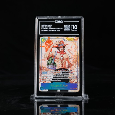 #ad #ad Portgas D Ace 119 SEC ALT ART OP13 119 Carrying On His Will TAG 10 GEM MINT $174.99