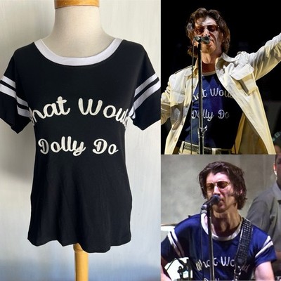 WHAT WOULD DOLLY DO Alex Turner Arctic Monkeys Understated Leather T-Shirt Small