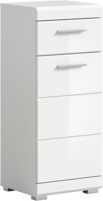 Xonox.Home - Standschrank Linus 30X79X31 Cm in Front Weiß Hochglanz Korpus Weiß 