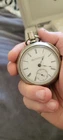ANTIQUE ELGIN NATIONAL WATCH CO. POCKET WATCH 1885 18S SAFETY PIN SILVEROID