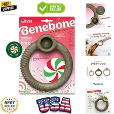 Holiday Edition Durable Peppermint Chew Toy for Medium Dogs – Merry Chewing Fun