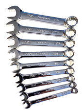 Snap On Tools Usa New 9 Piece 12 Point Sae Short Combination Wrench Set Oexs709b