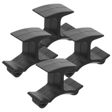 4 Pcs Whistle Trainer Clamp Whistles for Coaches Black Plastic Referee Clip