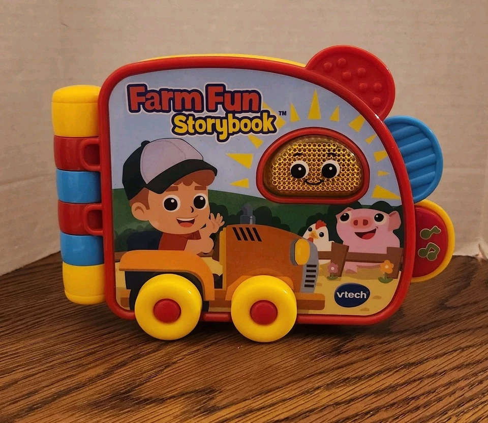 VTech 2016 FARM FUN Storybook Read Along Electronic Baby Toddler Toy - Image 2 of 4