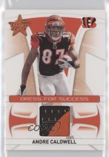 2008 Leaf Rookies & Stars Dress For Success Prime 17/25 Andre Caldwell 7m3