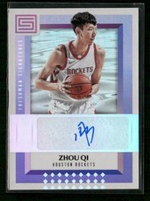 2017-18 Panini Status #FS-ZQV Zhou Qi Freshman Signatures Auto