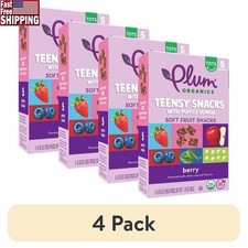 Organic Fruit Snacks Non-GMO Soft Snacks Toddlers Puffed Quinoa 4 Pack Toddler