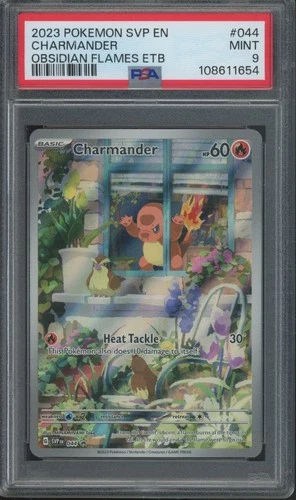 2023 Pokemon Pokemon SVO EN Obsidian Flames ETB #044 Charmander Mint PSA 9