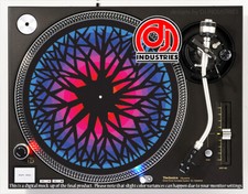 Cracked Spektrum - 7"-12" DJ slipmat for LP turntable record player
