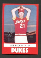 1980 TCMA Albuquerque DUKES #2 JOE BECKWITH Auburn ALABAMA Tigers DODGERS