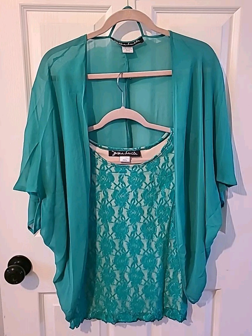 Luisa Ricci, Susan Lucci & Willi Smith 3 Pack Women’s L Shirt Blouse Lace Floral View 5