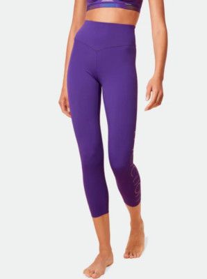 Triumph Sport Cardio RTW 7/8 High Waist Leggings Logo Violett Slim Fit