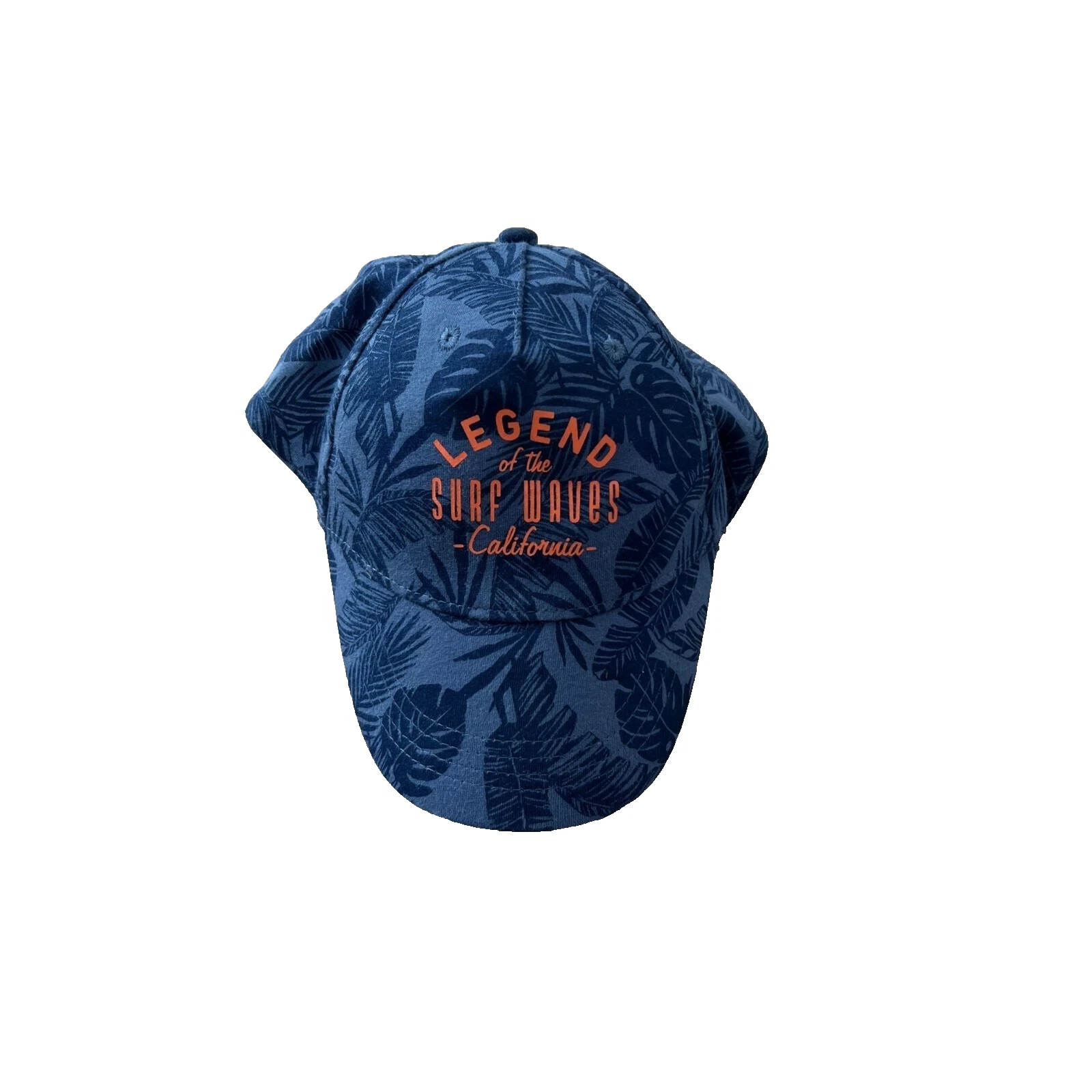 H&M Little Boy's L.A Legend Surf Waves Leaf Print Hat Cap Blue