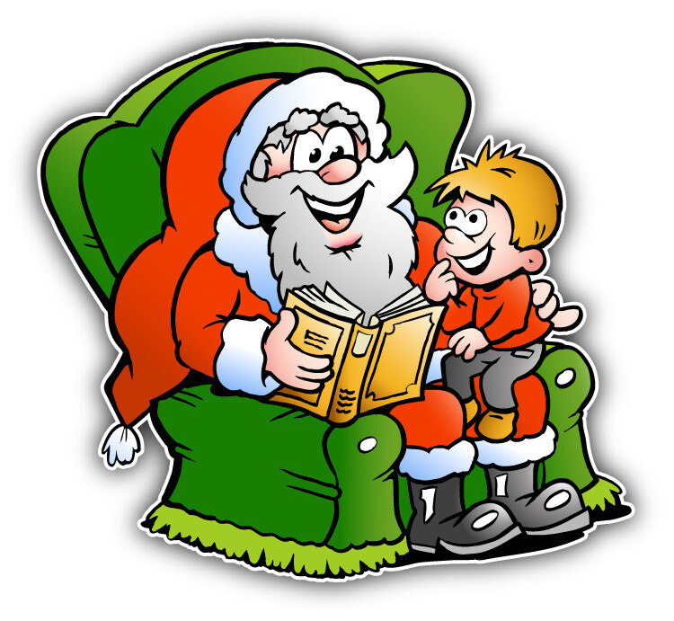 Kid Santa Sticker Santa Claus Christmas Kid Car Bumper Sticker Decal | eBay
