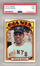 1972 Topps Willie Mays #49 PSA 7 VINTAGE 1970S HOF MVP 4751