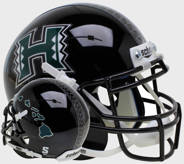 HAWAII WARRIORS NCAA Schutt AiR XP Full Size AUTHENTIC Football Helmet