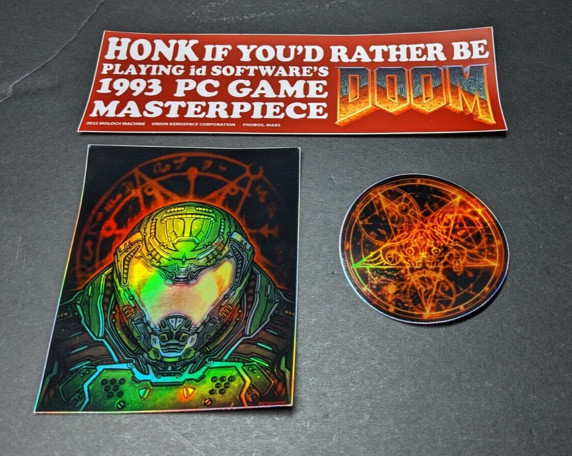 DOOM Eternal Holofoil Bumper Sticker Pack | eBay