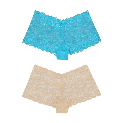 Curve Muse Confezione 6 Mutandine Donna Comfort Pizzo Trasparente Tanga Hipster Ragazzo - Foto 4 di 6